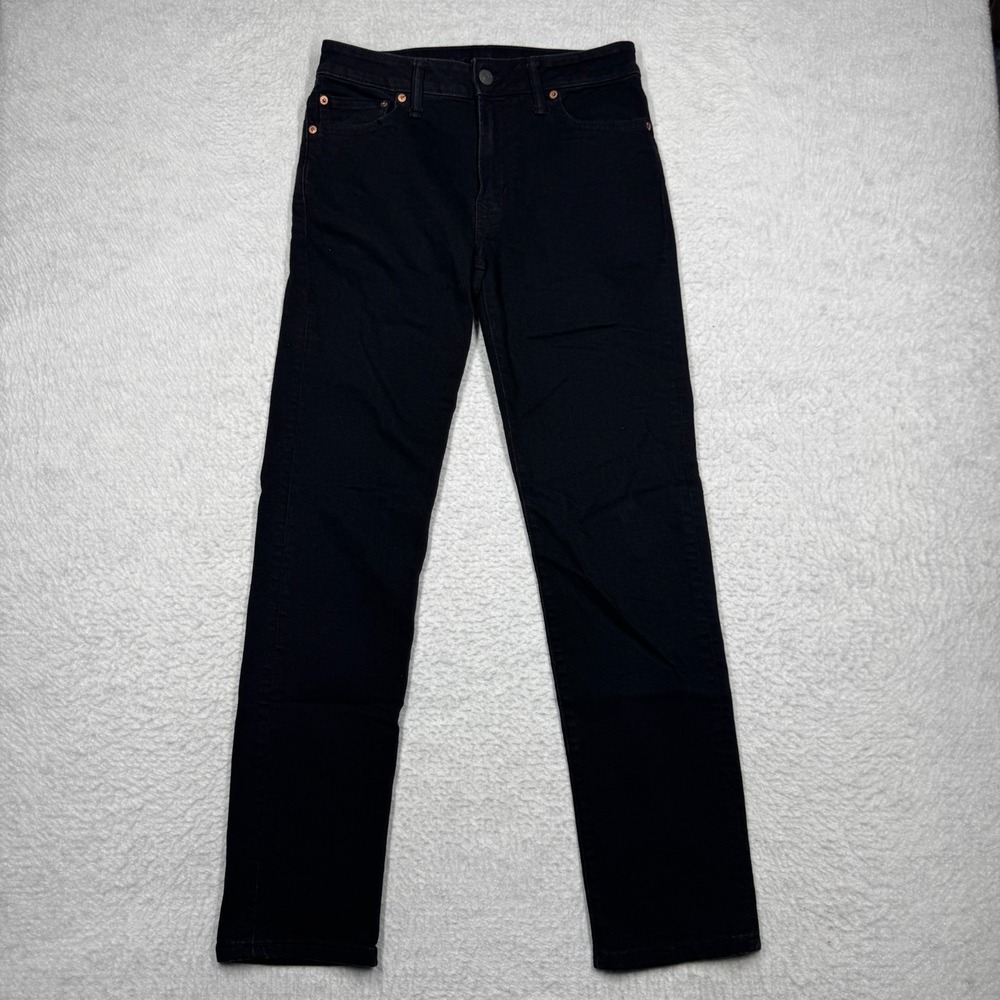 American Eagle Jeans Black Denim Flex Slim Straight Fit Men's Size 30x34